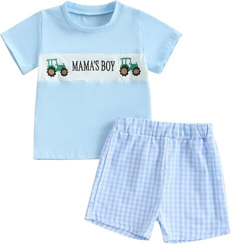 Toddler Boy Clothes Baby Boy Outfits Summer Short Sleeve T Shirts Athletic Shorts Newborn Boys' Clothing Sets in Kuwait
