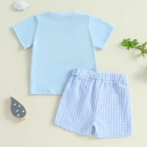 Toddler Boy Clothes Baby Boy Outfits Summer Short Sleeve T Shirts Athletic Shorts Newborn Boys' Clothing Sets in Kuwait