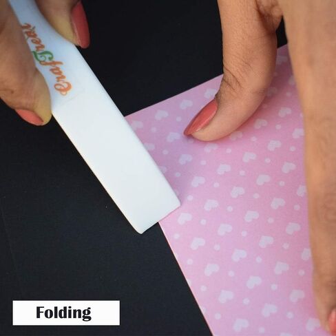 CrafTreat Teflon Bone Folder and Scoring Tool - Large Bone Folder - Paper Scorer for Paper Crafting, Bookbinding, Scrapbooking - Leather Burnishing Tool - Smooth, Ergonomic Tools (Large 1 pc) in Saudi Arabia