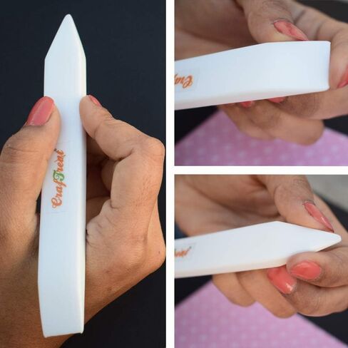 CrafTreat Teflon Bone Folder and Scoring Tool - Large Bone Folder - Paper Scorer for Paper Crafting, Bookbinding, Scrapbooking - Leather Burnishing Tool - Smooth, Ergonomic Tools (Large 1 pc) in Saudi Arabia