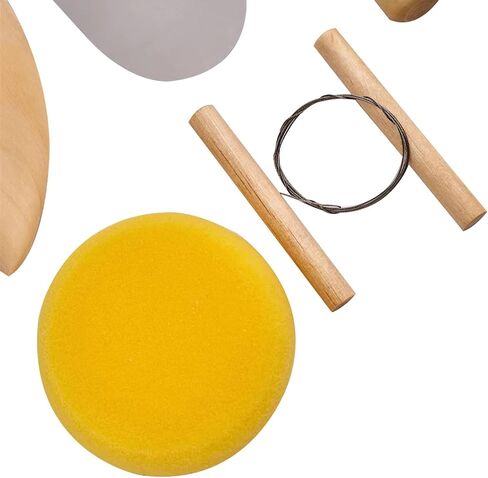 S & E TEACHER'S EDITION 6 Pcs Pottery & Clay Sculpting Tools, Double-Sided, Smooth Wooden Handles. in Saudi Arabia