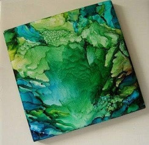 Creative Hobbies 12 Pack of Glossy White Glazed Ceramic Tiles for Alcohol Ink Painting, Decorating, Arts & Crafts, 4.25 x 4.25 Inch Square, Ready-to-Paint Ceramics in Kuwait