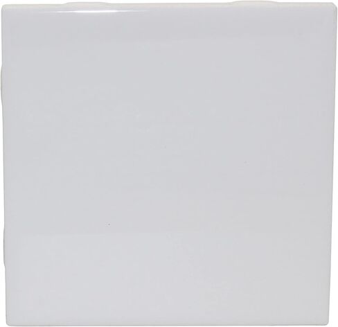 Creative Hobbies 12 Pack of Glossy White Glazed Ceramic Tiles for Alcohol Ink Painting, Decorating, Arts & Crafts, 4.25 x 4.25 Inch Square, Ready-to-Paint Ceramics in Kuwait