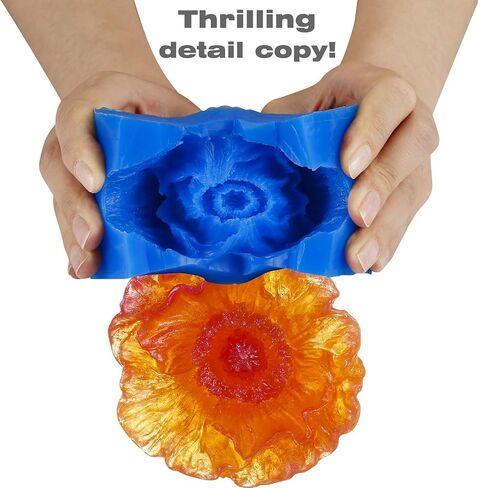 BBDINO Silicone Mold Making Kit,Liquid Silicone for Mold Making 30A Sapphire Blue,High Strength Silicone Rubber Mold Making Kit,1:1 by Volume Ideal for Casting Resin/Jewelry Silicone Molds 4.4 lbs in Kuwait