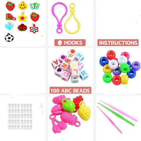 YUSLROB 2500+ Rubber Band Loom Bracelet Kit,Loom Bracelet Making kit,Best Gifts for Birthday and Christmas with, Rubber Band Refill Kit for in Saudi Arabia