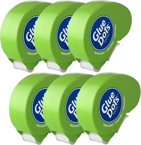 Glue Dots, Removable Dots Dot N' Go Dispenser, Double-Sided, 3/8", .38 Inch, 200 Dots, DIY Craft Glue Tape, Sticky Adhesive Glue Points, Liquid Glue Alternative, Clear in Kuwait