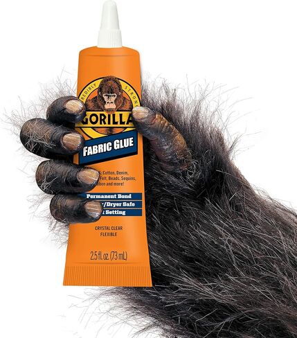 Gorilla Waterproof Fabric Glue 2.5 Ounce Tube, Clear, (Pack of 1) in Kuwait