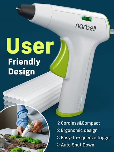 Cordless Hot Glue Gun Kit with 30 Pcs Sticks,Less Drip Nozzle,12s Preheating,2Ah Battery,Auto Shut-Off,for School Crafts DIY Arts Project Home Repairs Party Decorations (Grey*2) in Saudi Arabia