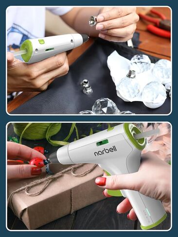 Cordless Hot Glue Gun Kit with 30 Pcs Sticks,Less Drip Nozzle,12s Preheating,2Ah Battery,Auto Shut-Off,for School Crafts DIY Arts Project Home Repairs Party Decorations (Grey*2) in Saudi Arabia