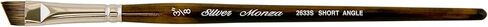 Silver Brush Limited 2633S Monza Angle Brush, Oil, Acrylic, and Watercolor Brush, Short Handle, Size 1/8" in Saudi Arabia