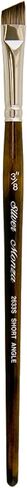 Silver Brush Limited 2633S Monza Angle Brush, Oil, Acrylic, and Watercolor Brush, Short Handle, Size 1/8" in Saudi Arabia