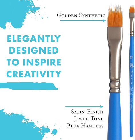 Princeton Select Artiste, Series 3750, Paint Brush for Acrylic, Watercolor and Oil, Filbert Grainer, 1/4 Inch in Saudi Arabia