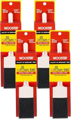 Wooster Brush 3103-1 1/2, 1-1/2-Inch 3103-1-1/2 Foam King Paintbrush, White in Saudi Arabia