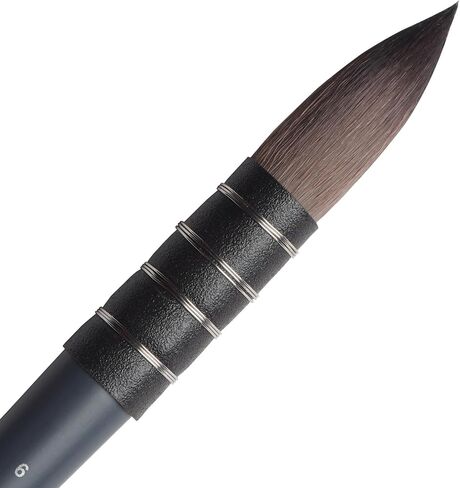Winsor & Newton Professional ألوان مائية للسنجاب الاصطناعية فرشاة Quill ، الحجم 6 in Kuwait
