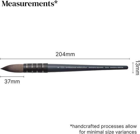 Winsor & Newton Professional ألوان مائية للسنجاب الاصطناعية فرشاة Quill ، الحجم 6 in Kuwait
