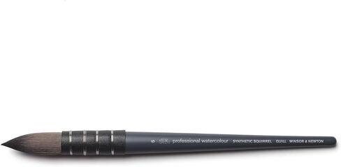 Winsor & Newton Professional ألوان مائية للسنجاب الاصطناعية فرشاة Quill ، الحجم 6 in Kuwait
