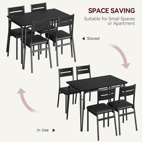GarveeHome Dining Table for 2, Small Table and Chairs Set of 2, Square Dinette Set for 2, 3 Piece Kitchen & Dining Room Sets for Small Space (White, Table with 2 Upholstered Chairs) in Kuwait