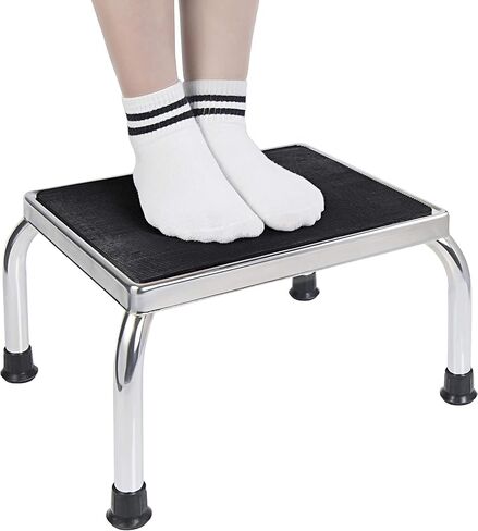 FSA/HSA مؤهلة ، Vaunn Medical Step Stool 350 رطلاً أرجل فولاذية ملحومة ، إطار بناء واحد ملحومة بالكامل ، منصة مطاطية مضادة للانزلاق in Kuwait