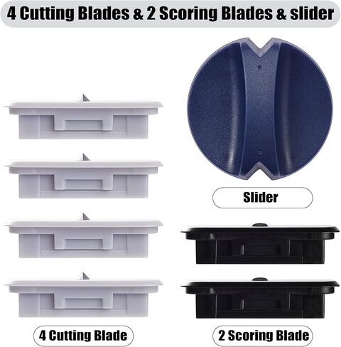 6-Pack Trimmer Replacement Blades for Fiskars Paper Trimmer, Replacement Blade for All Series of Fiskars/Portable&Precision Trimmer,Arts and Crafts,4 Cutting&2 Scoring Blades,a Slider,Orange in Saudi Arabia