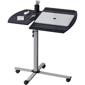 Techni Mobili Rolling Adjustable Laptop Cart, Graphite