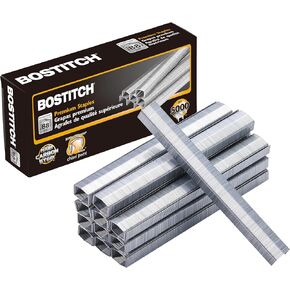 Bostitch Office B8 PowerCrown 0.25 Inch Staples, Pack of 5,000 Staples (STCRP21151/4), Silver