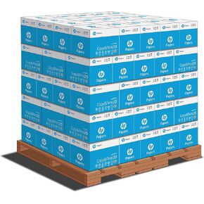 ورقة طابعة HP | 8.5 × 11 ورقة | نسخ وطباعة 20 رطل | 1 ream case - 500 ورقة | 92 مشرق | صنع في الولايات المتحدة - FSC معتمد | 200060