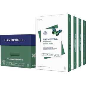 Hammermill Printer Paper, Premium Laser Print 32 lb, 8.5 x 11-98 Bright, Made in the USA, 104646R - 1 Ream (500 Sheets)