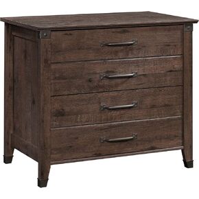 Sauder Carson Forge 2 Drawer Lateral File Cabinet, Rustic Vintage Style Filing Drawers, in Washington Cherry