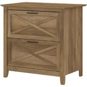 Bush Furniture Key West Lateral File Cabinet, Modern Farmhouse 2 Drawer File Cabinet for Home Office