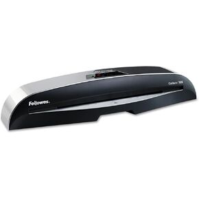Fellowes Laminator Venus 2 125, Rapid 30-60 Second Warm-up Laminating Machine, with Laminating Pouches Kit (5734801), Black, Silver, 5.1" x 21.3" x 8.2"