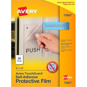 Avery 73601 Self-Adhesive Laminating Sheets, 9 x 12 Inch, Permanent Adhesive, 50 Clear Laminating Sheets
