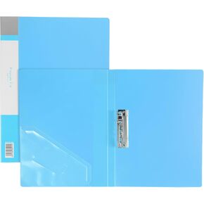 PATIKIL 9.3x12.2" Punchless Binder Clamp, 2 Pcs Plastic Single Strong Clip Clamp Binder Without Rings Sheet File Folder Protector for A4 Size Paper Office, Rose Red