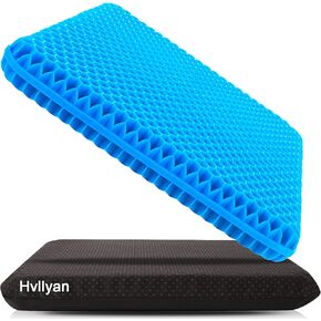 Gel Seat Cushion for Long Sitting (Thick & Extra Large), Gel Cushion for Wheelchair Soft, Gel Chair Cushion, Gel Car Seat Cushion Breathable, Gel Seat Cushion for Office Chair for Hip Pain