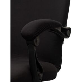 Melaluxe Office Chair Cover - Universal Stretch Desk Chair Cover, Computer Chair Slipcovers (Size: L) - Black