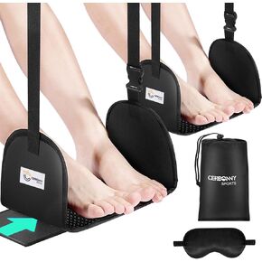 2-Pack Airplane Foot Rest - Portable and Adjustable Airplane Foot Hammock for Plane Travel to Relaxing Your Feet - Office Footrests