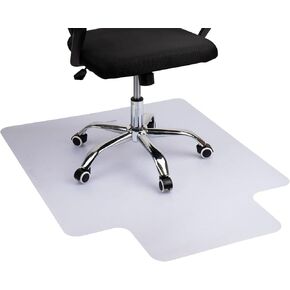 Mind Reader Office Chair Mat for Carpet, Chair Mat, PVC, 47.5" L x 35.5" W x 0.125" H, Set of 2, Clear