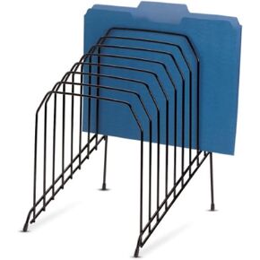 Officemate Large Incline Sorter, 8 Compartment, Wire, 8.5 x 10.375 x 12.625 Inches, Black (252120) (Pack of 6)