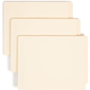 Smead End Tab Fortener File ، 50 Count ، Manila ، علامات التبويب المقوى المستقيمة ، 4 السحابات ، حجم الرسالة (34220)