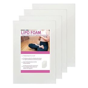 Lipo Foam Board 4Pack Liposuction Surgery waist-supports Foam Sheet for Recovery BBL Supplies 8"X11" Lipo Foam Pads for Post Surgery Help Out When Using Ab Board Compression Garments