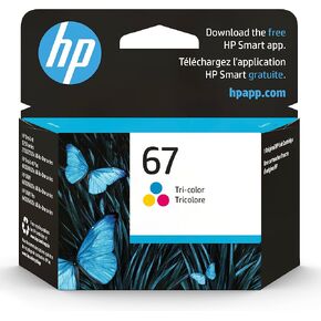 HP 67 خرطوشة الحبر الأسود | يعمل مع HP Deskjet 1255 ، 2700 ، 4100 Series ، HP Envy 6000 ، 6400 Series | مؤهل للحصول على الحبر الفوري | 3ym56an