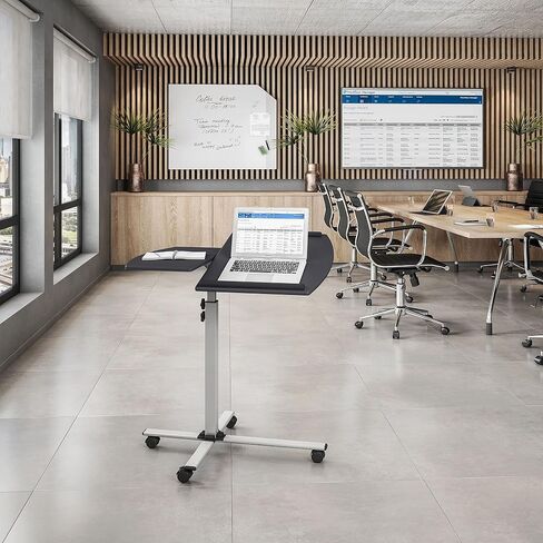 Techni Mobili Rolling Adjustable Laptop Cart, Graphite in Kuwait