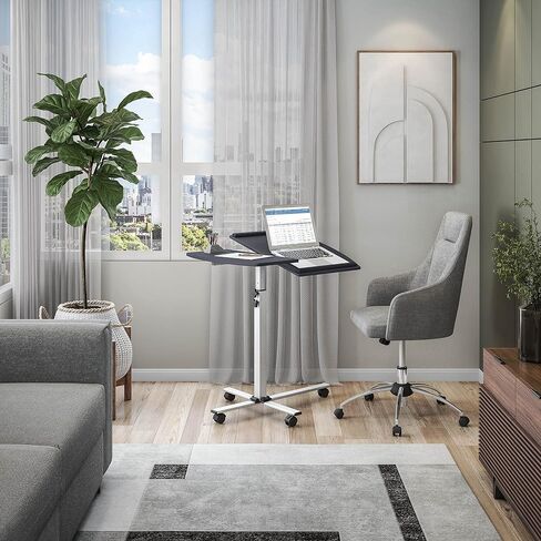 Techni Mobili Rolling Adjustable Laptop Cart, Graphite in Kuwait
