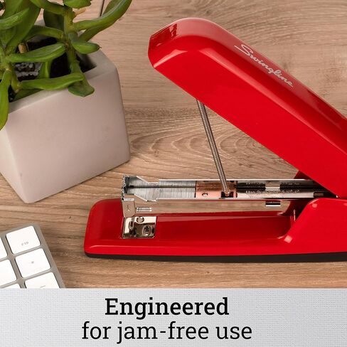 Swingline Stapler, 30 Sheet Capacity, 747 Business Stapler, Jam Free, Metal, Rio Red (74736) in Kuwait