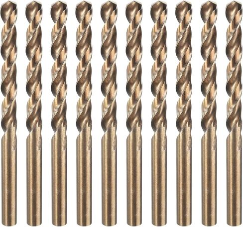 Harfington 5pcs M35 Cobalt Twist Drill Bit 3.3mm (1/8 ") DIA بتات مترية عالية السرعة مع طلاء التيتانيوم للحفر المعادن الصلبة ، الفولاذ المقاوم للصدأ ، الفولاذ الزمني ، الحديد الزهر in Saudi Arabia