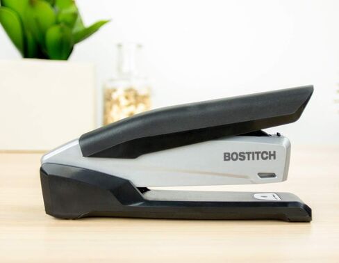Bostitch Office Executive 3 in 1 Stapler, Includes 210 Staples and Integrated Staple Remover, One Finger Stapling, No Effort, 20 Sheet Capacity, Spring Powered Stapler, Black/Gray (INP20) in Kuwait