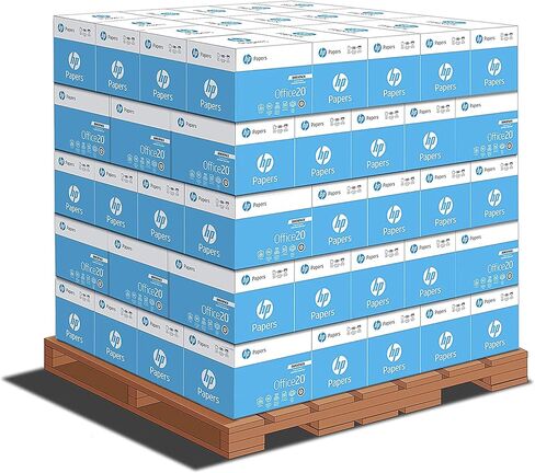 HP Printer Paper | 8.5 x 11 Paper | Office 20 lb | 3 Ream Case - 1500 Sheets | 92 Bright | Made in USA - FSC Certified | 112090C, White in Saudi Arabia