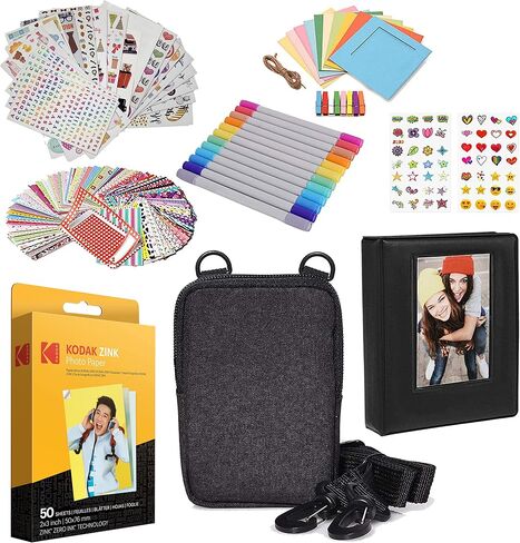 Zink Kodak 2 "X3" Premium Photo Paper (50 ورقة) متوافقة مع Kodak Smile ، Kodak Step ، Printomatic ، 50 Count (حزمة 1) in Kuwait