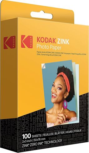 Zink Kodak 2 "X3" Premium Photo Paper (50 ورقة) متوافقة مع Kodak Smile ، Kodak Step ، Printomatic ، 50 Count (حزمة 1) in Kuwait