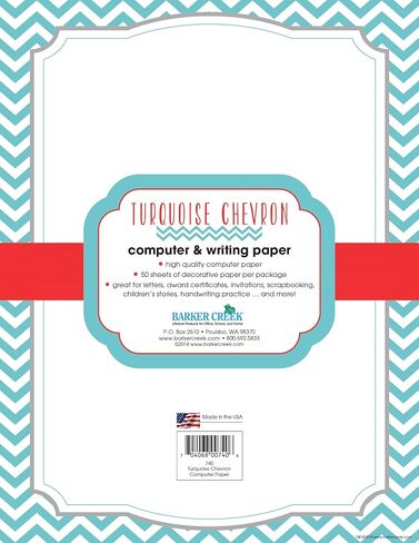 BARKER CREEK Designer Computer Paper, Neon Flower Power, 8.5" x 11", Decorative Printer Paper, Stationery, 50 Sheets per Pkg, Home, School and Office Supplies (730) in Saudi Arabia