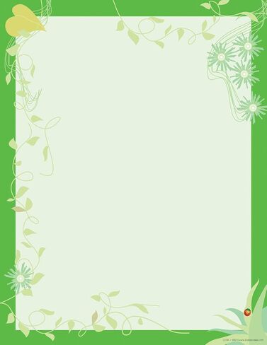 BARKER CREEK Designer Computer Paper, Neon Flower Power, 8.5" x 11", Decorative Printer Paper, Stationery, 50 Sheets per Pkg, Home, School and Office Supplies (730) in Saudi Arabia